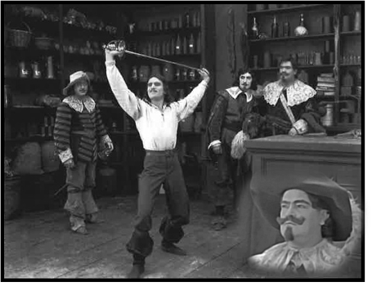 George Siegmann as Porthos in The Three Musketeers