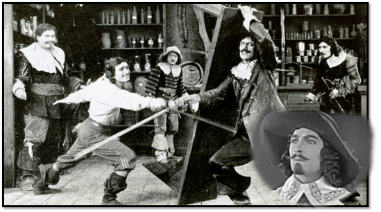 Leon Bary as Athos in The Three Musketeers